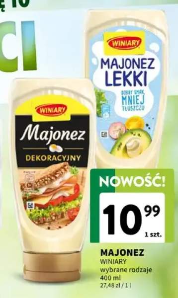 Majonez wybrane rodzaje