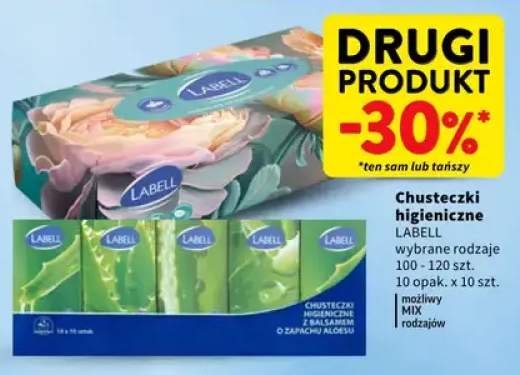 Chusteczki higieniczne wybrane rodzaje 100 - 120 szt. 10 opak. x 10 szt. możliwy MIX rodzajów