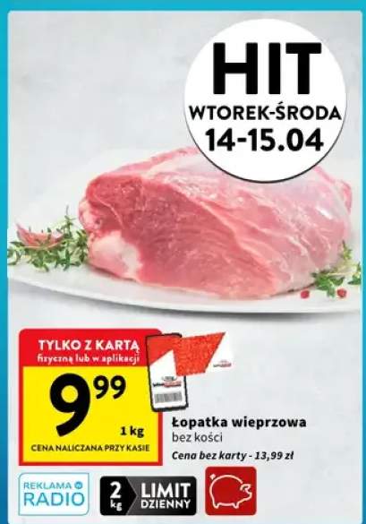Łopatka wieprzowa bez kości