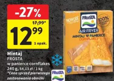 Mintaj w panierce cornflakes