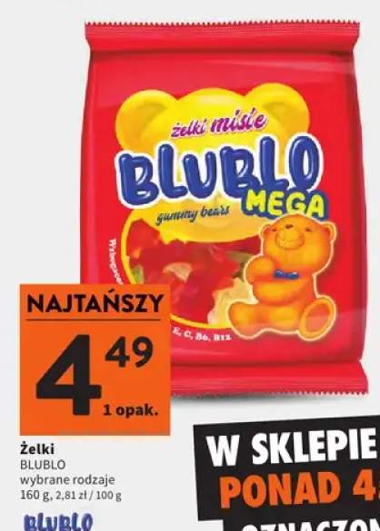 Żelki wybrane rodzaje