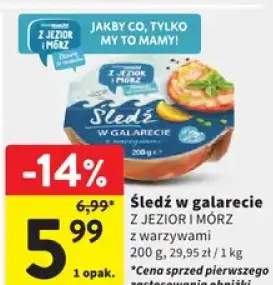 Śledź w galarecie z jezioru morz z warzywami