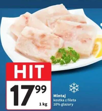 Mintaj kostka z fileta 10% glazury