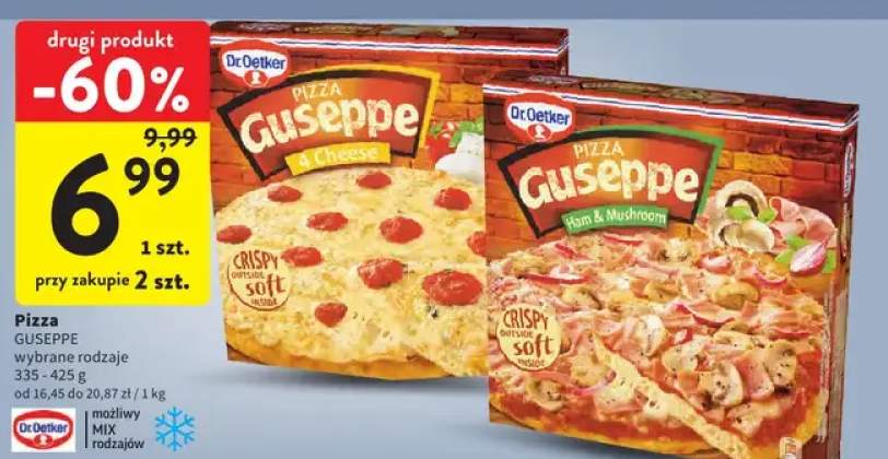 Pizza Guseppe wybrane rodzaje