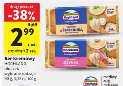 Ser kremowy Hochland bloczek wybrane rodzaje