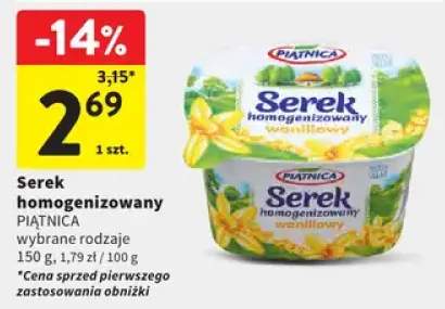 Serek homogenizowany Piątnica wybrane rodzaje