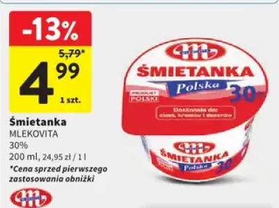 Śmietanka Mlekovita 30%