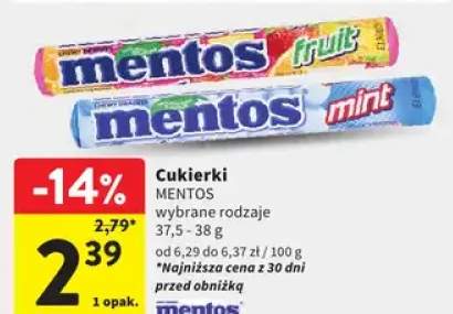 Cukierki wybrane rodzaje