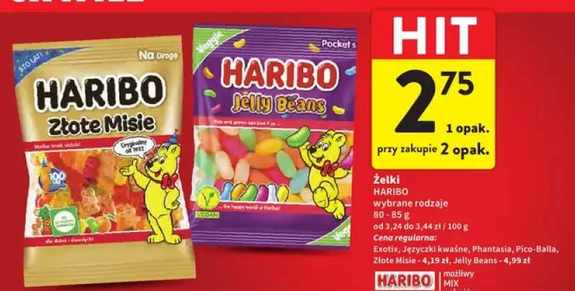 Żelki wybrane rodzaje