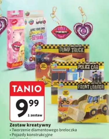 Zestaw kreatywny Tworzenie diamentowego breloczka, Pojazdy konstrukcyjne mix wzorów