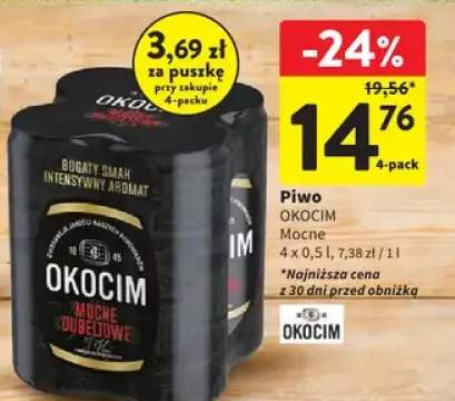 Piwo Okocim Mocne 4x0,5l