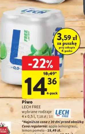 Piwo Lech Free wybrane rodzaje 4x0,5l