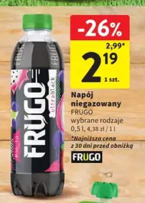 Napój niegazowany frugo ultrablack 0,5l