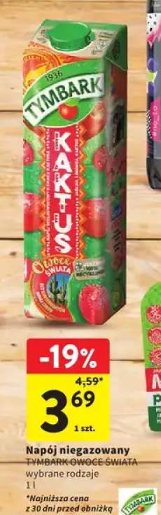 Napój niegazowany Tymbark Owoce Świata wybrane rodzaje 1l