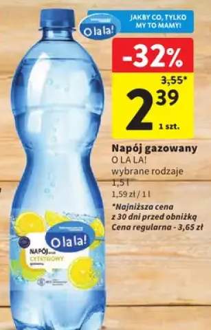Napój gazowany O La La! 1,5l