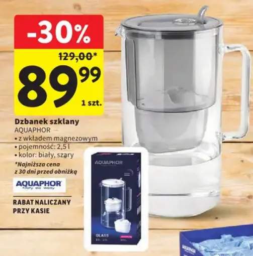 Dzbanek szklany z wkładem magnezowym