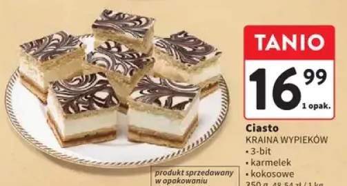 Ciasto 3-bit karmel kokosowe