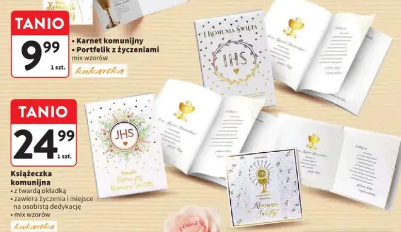 Książeczka komunijna mix wzorów