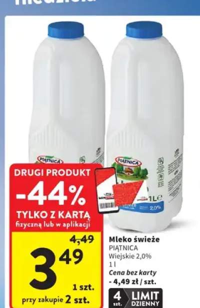 Mleko świeże wiejskie 2,0%