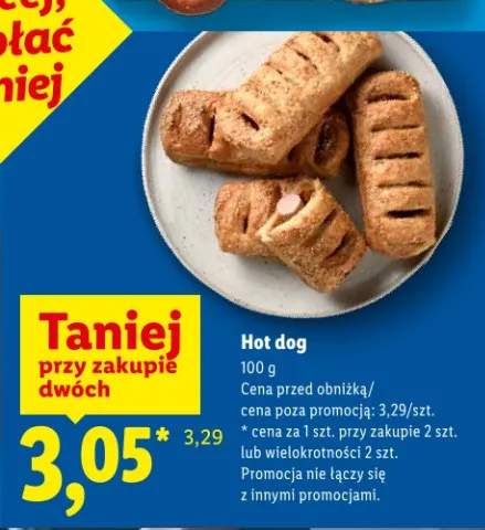 hot dog z parówką