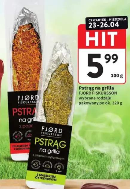 Pstrąg na grilla Fjord Fiskursson z pieprzem cytrynowym