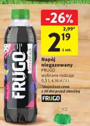 Napój niegazowany frugo ultrablack 0,5l