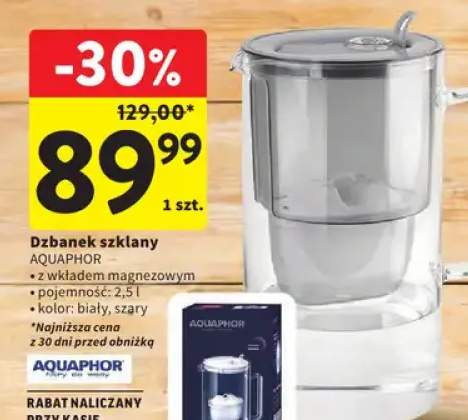 Dzbanek szklany z wkładem magnezowym