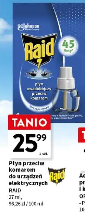 Płyn przeciw komarom do urządzeń elektrycznych raid