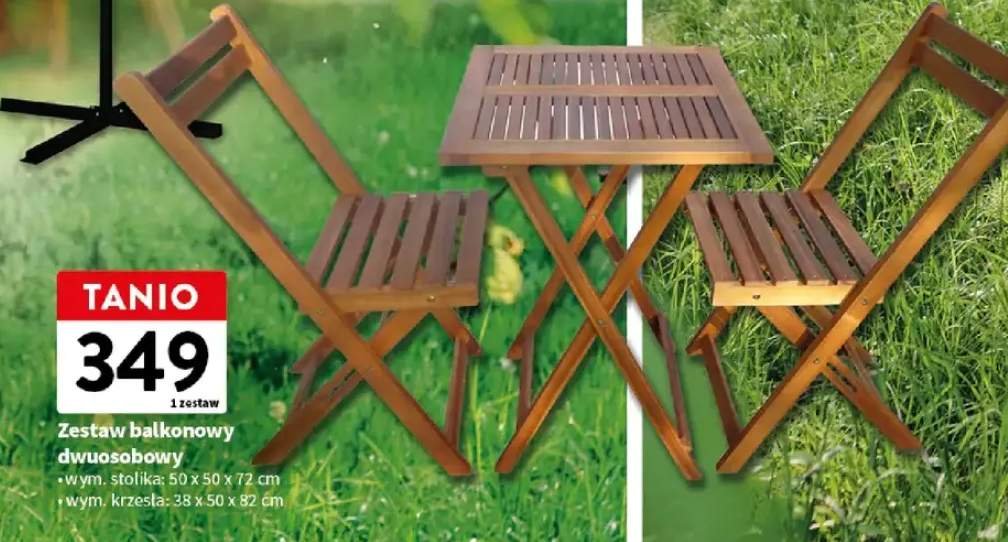 Zestaw balkonowy dwuosobowy