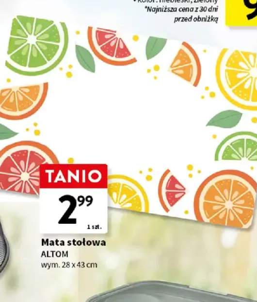 Mata stołowa wym. 28x43cm