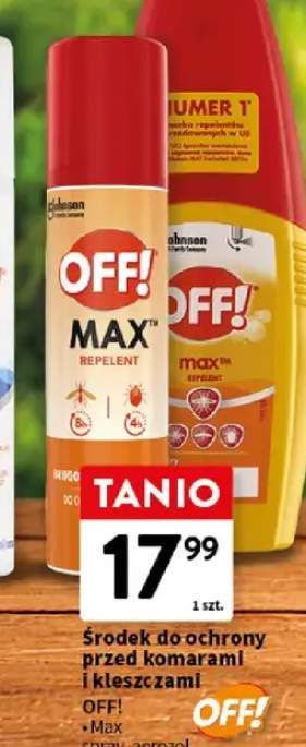 Środek do ochrony przed komarami i kleszczami off! max spray, aerozol