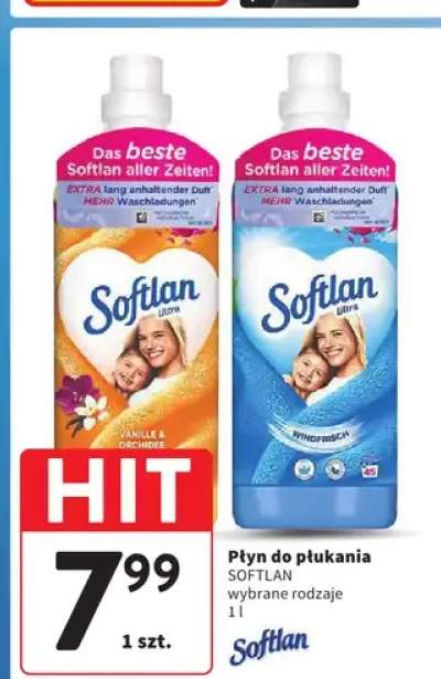 Płyn do płukania softlan vanilla & orchid lub windfrisch