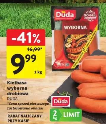 Kiełbasa wyborna drobiowa Duda