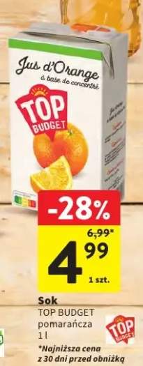 Sok pomarańczowy Top Budget