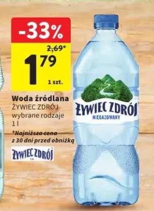 Woda źródlana Żywiec Zdrój