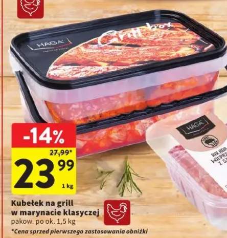Kubełek na grill w marynacie klasycznej Haga