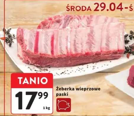 Żeberka wieprzowe paski