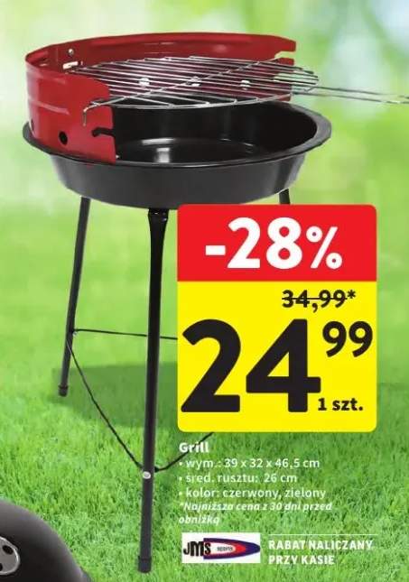 Grill węglowy 39x32x46,5cm