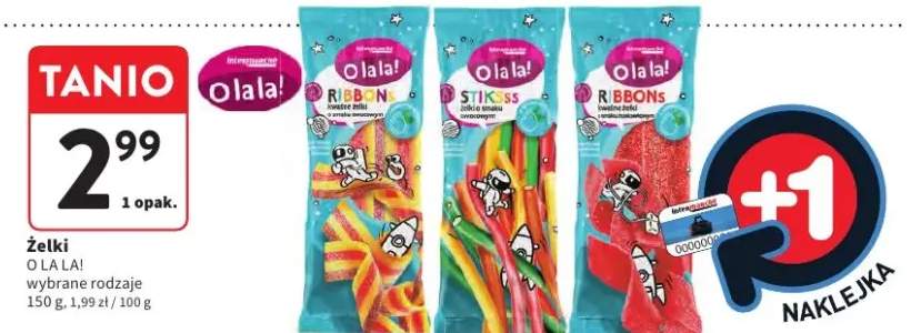 Żelki O La La! Ribbons smak truskawkowy