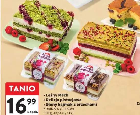 Ciasto Słony kajmak z orzechami Kraina Wypieków