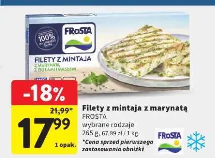 Filety z mintaja z marynatą Frosta wybrane rodzaje