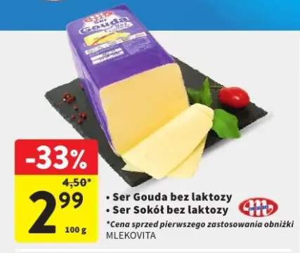 Ser Gouda bez laktozy Mlekovita