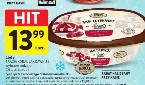 Lody Bracia Koral Jak Dawniej wybrane rodzaje