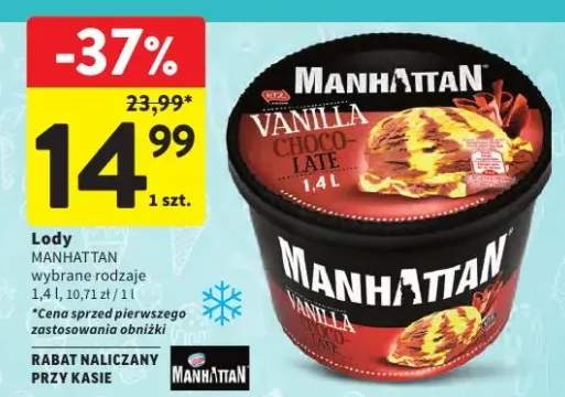 Lody Manhattan wybrane rodzaje