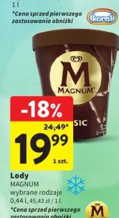 Lody Magnum Classic wybrane rodzaje