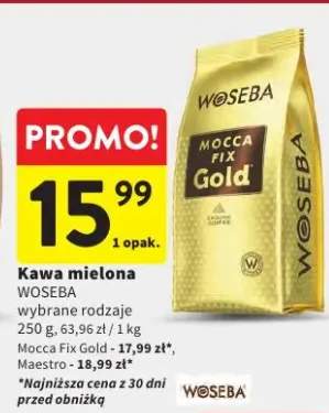 Kawa mielona Woseba Mocca Fix Gold