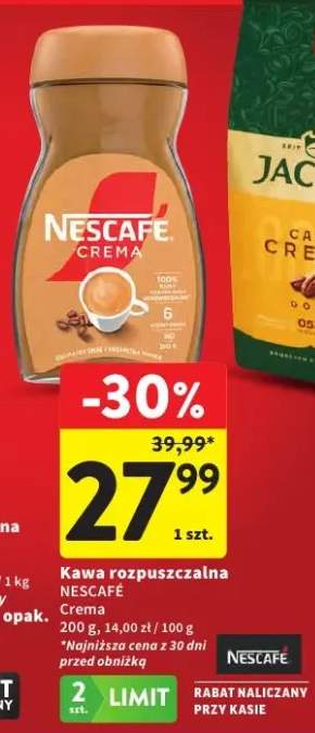 Kawa rozpuszczalna Nescafé Crema