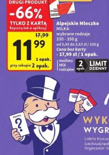 Ciastka Milka Alpejskie Mleczko o smaku waniliowym wybrane rodzaje