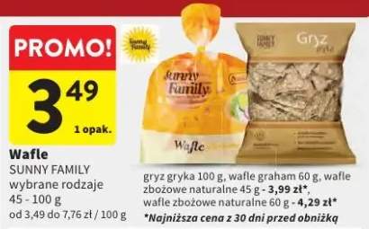 Wafle Sunny Family wybrane rodzaje