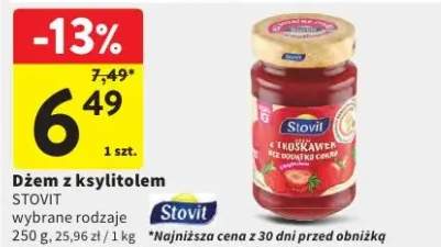 Dżem z ksylitolem Stovit wybrane rodzaje